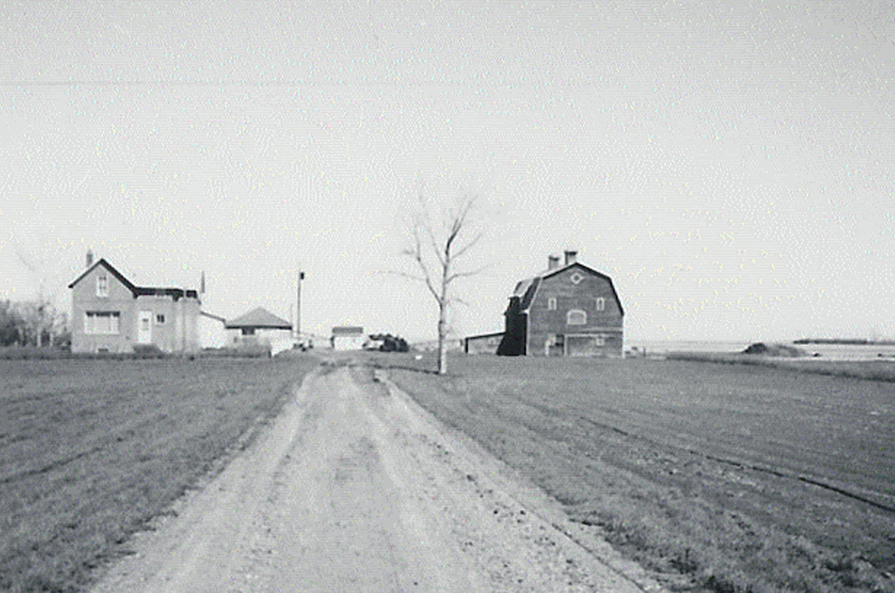 Old Photo of Simpson Family Farm in 1965