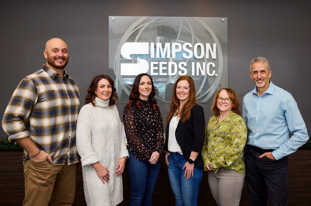 New Simpson Seeds Managment Team, Tyler, Elyce, Nicole, Dani Sherri, and Clayton