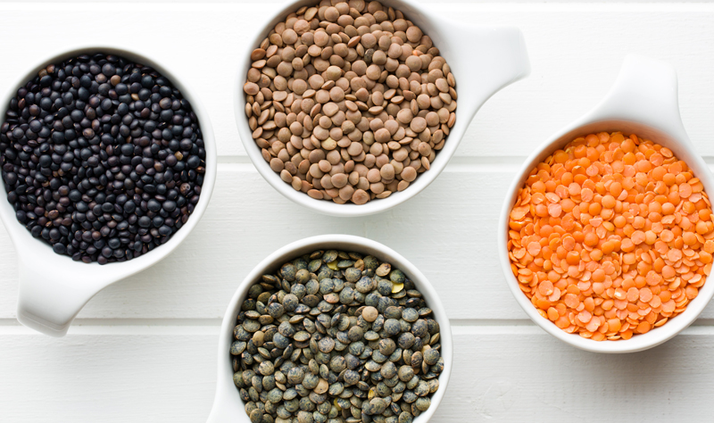 Simpson Seeds Lentil Bag on Bagging Line