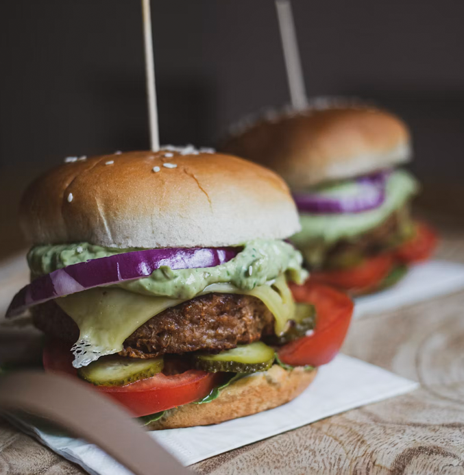 lentil-flour-burger Image of rail cars on rail line at Simpson Seeds